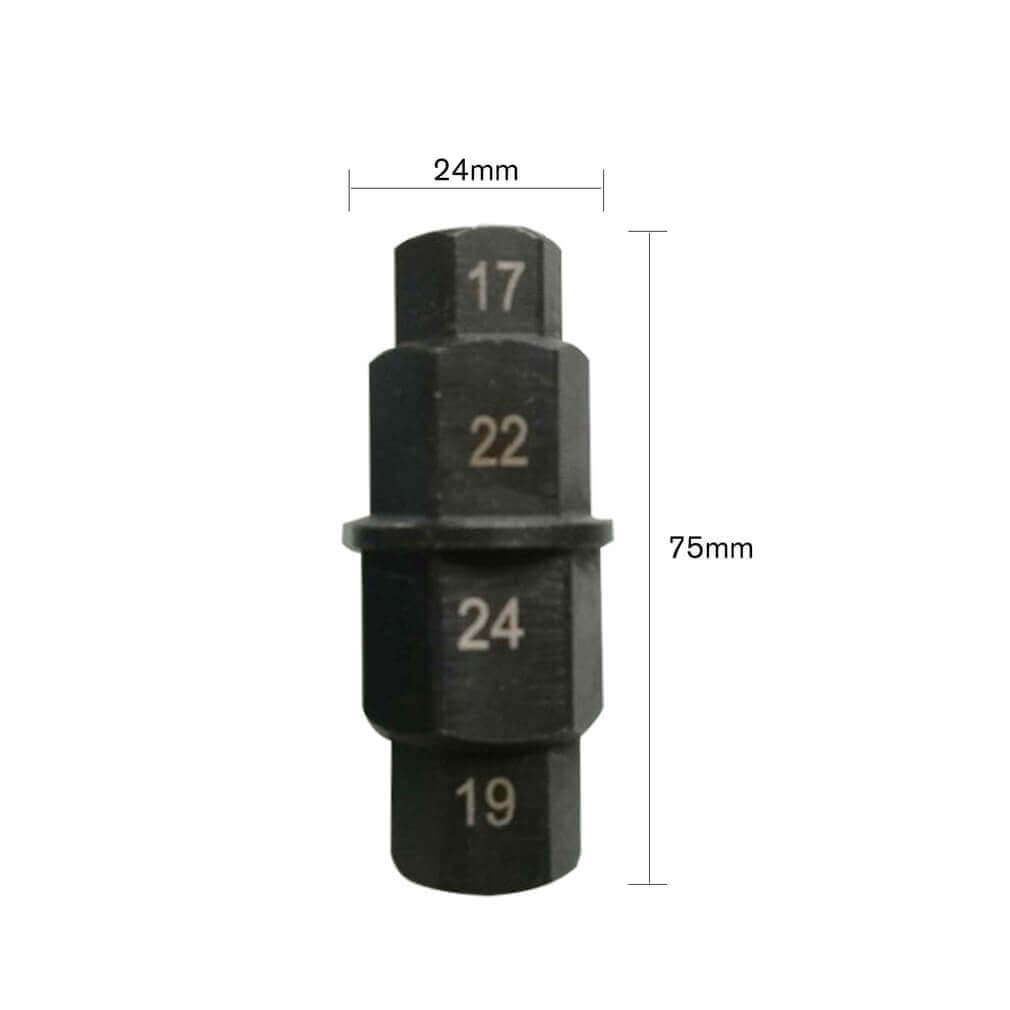 17 19 22 24mm Motorcycle Front Wheel Axle Hex Spindle Driver Removal Tool Spindle Driver Tool Hexagonal Disassembly Sleeve Parts - pazoma