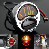 "STOP" Script Brake Taillight 1928-1932 Ford Model A Duolamp Tail Light For Harley Bobber Chopper Cafe Racer Old School - pazoma