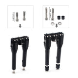 1-1/8" 28.6mm Club Style Top Clamp Straight Upright Modular Handlebar Risers For Harley Dyna Softail Sportster FXDLS FXBB - pazoma