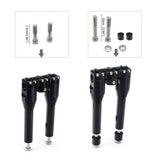 1-1/2" Club Style Top Clamp Straight Upright Modular Handlebar Risers For Harley Low Rider FXDLS Fat Street Bob FXDF FXDB FXBB - pazoma