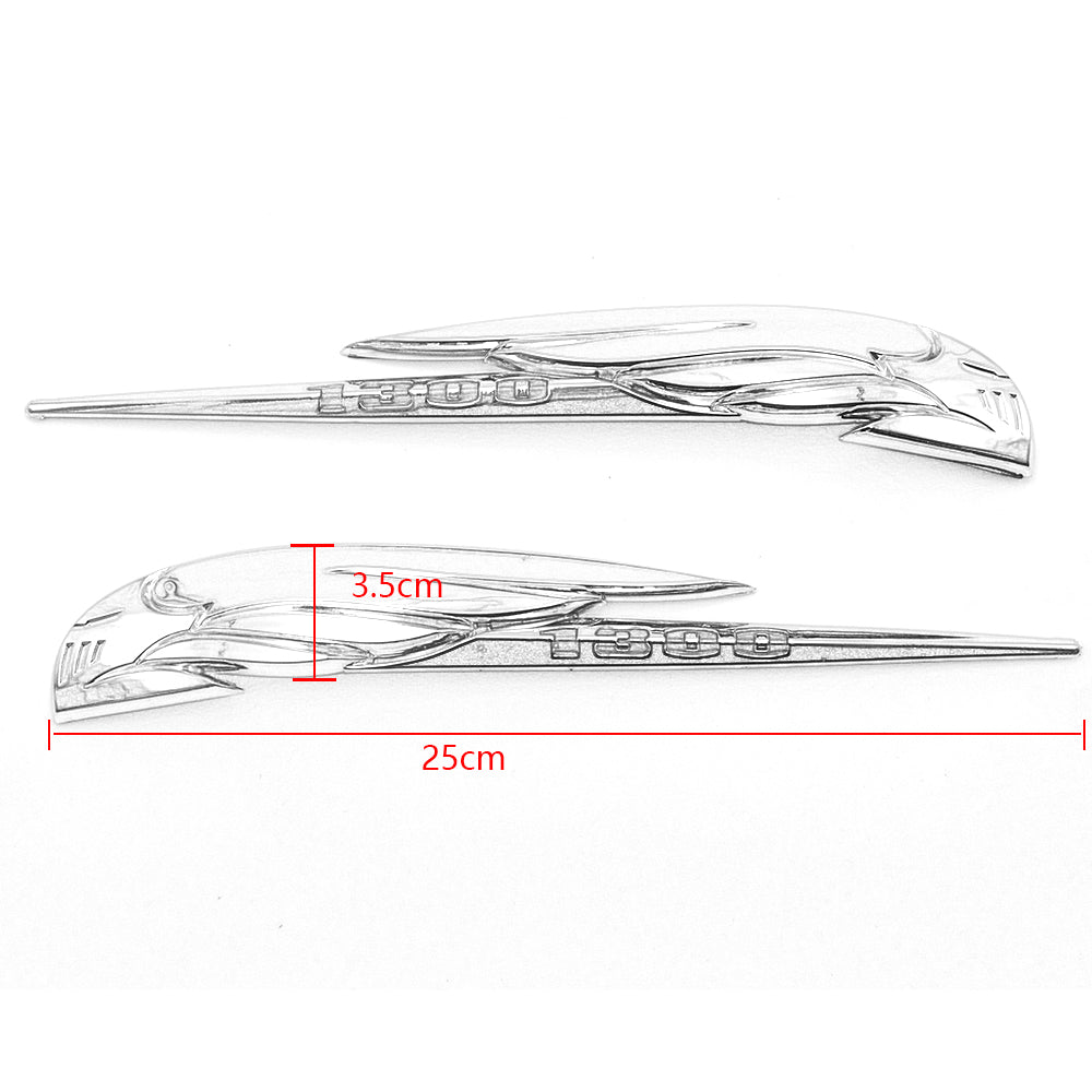 HONDA VTX1300 VTX 1300 C R S T Chrome ABS Fuel Gas Tank Emblem Badge Decoration 3D Decals Stickers - pazoma