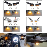 Harley Sportster 883 XL1200 Brake Clutch Lever Turn Signal Indicators Light E Mark Mini LED Signal Lamp Light