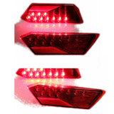 Polaris RZR LED Tail Lights Rear Tail Lamp Replacement for POLARIS 2014-2020 RZR 1000 900 XP S 4 Turbo Premium Red Smoked - pazoma