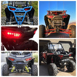 Polaris RZR LED Tail Lights Rear Tail Lamp Replacement for POLARIS 2014-2020 RZR 1000 900 XP S 4 Turbo Premium Red Smoked - pazoma