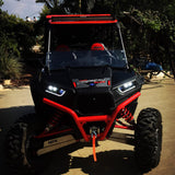 Polaris RZR XP 1000 LED Headlights RZR 900 Fits 2014-2020 UTV Headlamp with White DRL Daytime Running Lamp - pazoma