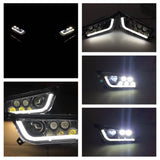 Polaris RZR XP 1000 LED Headlights RZR 900 Fits 2014-2020 UTV Headlamp with White DRL Daytime Running Lamp - pazoma