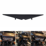 2015 & up Mean Mug Bezel For Harley Road Glides Headlight Gas Capital Customs Eyebrow Eyelid Sticker Decoration Upper Tip Cover Visor Accent Trim - pazoma