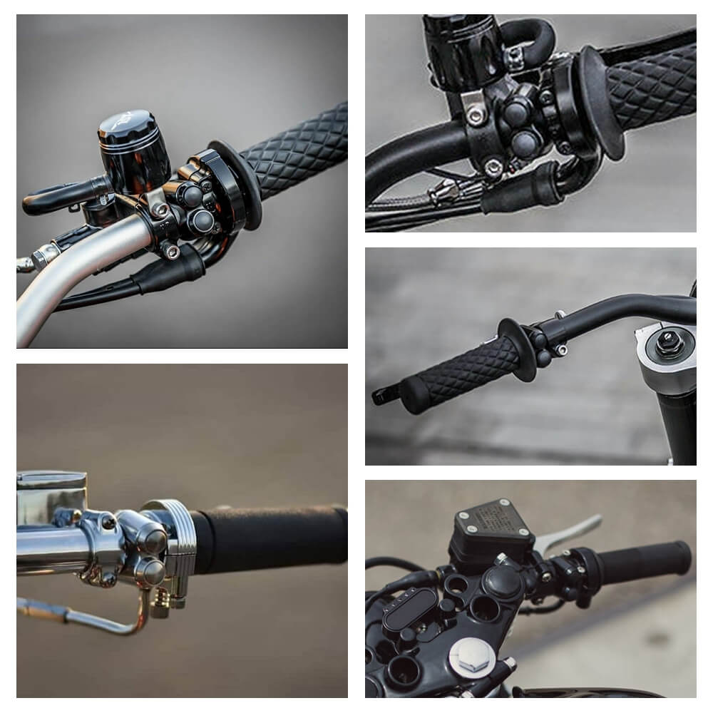 One Inch Handlebar Custom Micro Switch Gear Dual Button 2-Button Control Momentary M-Switch Bobber Cafe Racer Chopper for 25.4mm 1" Bars - pazoma