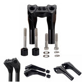 6-13" Pullback Style Modular Handlebar Risers Kit for 1" 1-1/8" 1-1/4" 1-1/2" Bar Harley Dyna Street Bob Softail Sportster - pazoma