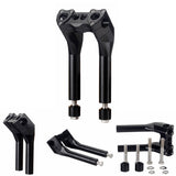 6-13" Pullback Style Modular Handlebar Risers Kit for 1" 1-1/8" 1-1/4" 1-1/2" Bar Harley Dyna Street Bob Softail Sportster - pazoma