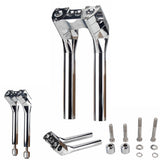 6-13" Pullback Style Modular Handlebar Risers Kit for 1" 1-1/8" 1-1/4" 1-1/2" Bar Harley Dyna Street Bob Softail Sportster - pazoma