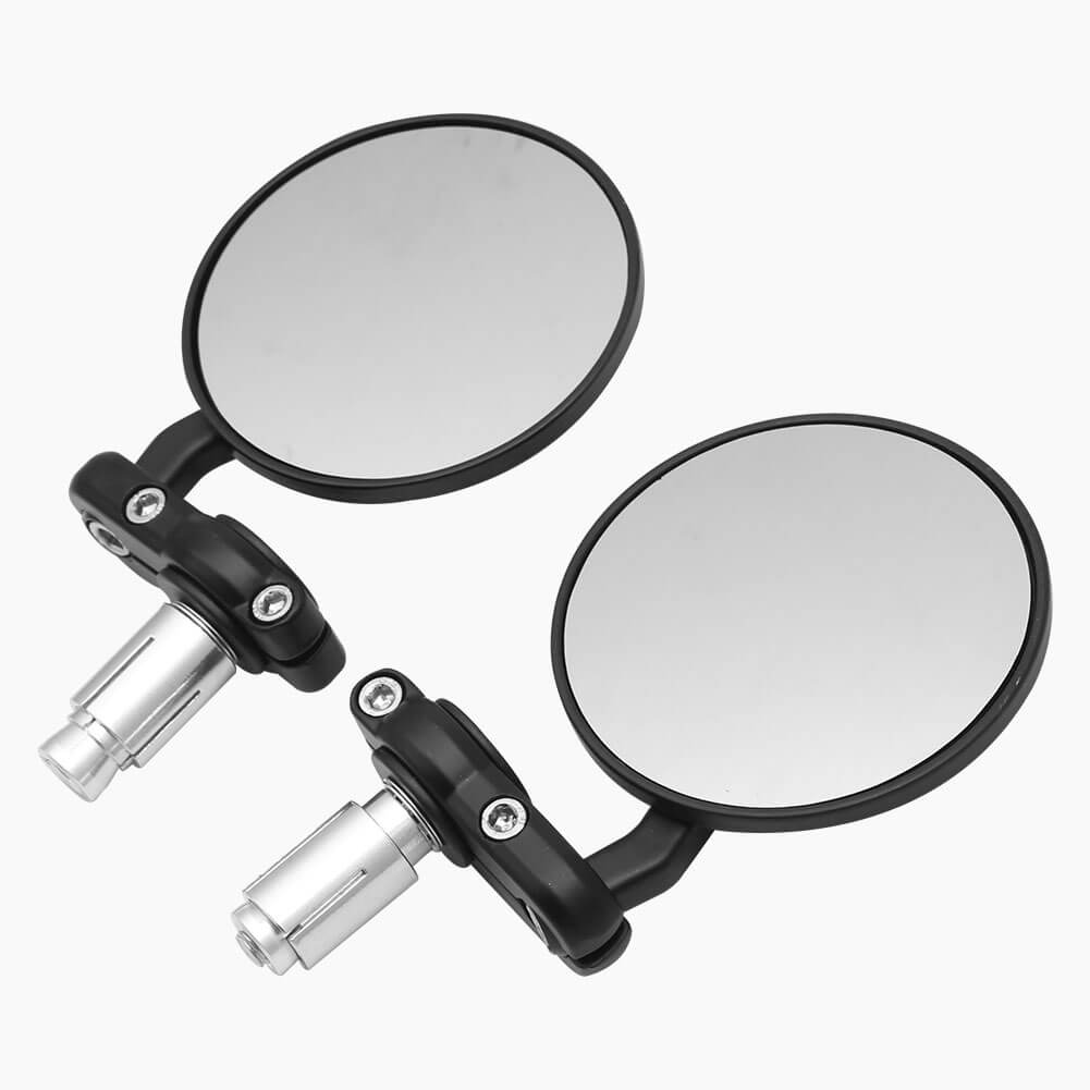 2Pcs Motorcycle Aluminum Rearview Mirror 7/8 22mm Bar End Side Universal Motorbike  Bike Handlebar Rear View Mirrors Modification