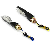 Pair Of Arrows LED Mini Motorcycle Turn Signal Indicator Blinker Lights Lamp Amber Fits Honda Yamaha Suzuki Ducati Kawasaki - pazoma