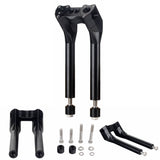 6-13" Pullback Style Modular Handlebar Risers Kit for 1" 1-1/8" 1-1/4" 1-1/2" Bar Harley Dyna Street Bob Softail Sportster - pazoma