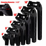 4"-14" Handlebar Riser Clamp Kit 1.5" Pullback For Harley 1-1/2" Tapered Fat Bars Softail Dyna FXFB FLHC FLSL FXLR FXBB FXLRS 18+ - pazoma