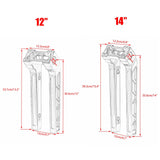4/6/8/10/12/14 inch Pullback Handlebar Risers For Harley 1'' Bar Dyna Softail Sportster Low Rider Fat Street Bob FLSL FXBB FXBR FXLRST - pazoma