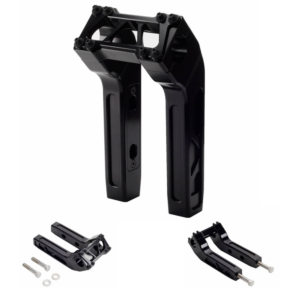 4/6/8/10/12/14 inch Pullback Handlebar Risers For Harley 1'' Bar Dyna Softail Sportster Low Rider Fat Street Bob FLSL FXBB FXBR FXLRST - pazoma