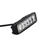 New 4D Optic Lens 6″ LED Light Bar 18W Work Light DRL Driving Fog Spot Lamp Single Row For Harley Dyna Softail 00-17 M8 FXBB Club Style - pazoma