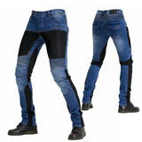719 Motorcycle Riding Pants Moto pantalon Jeans Protective Pants Motocross Racing Denim Jeans with mesh 4 X Knee Hip Pads - pazoma