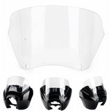 Clear 9'' T-Sport Headlight fairings Windshield Windscreen for Harley Dyna Super Glide FXDXT FXDB Street Bob FXR FXBB