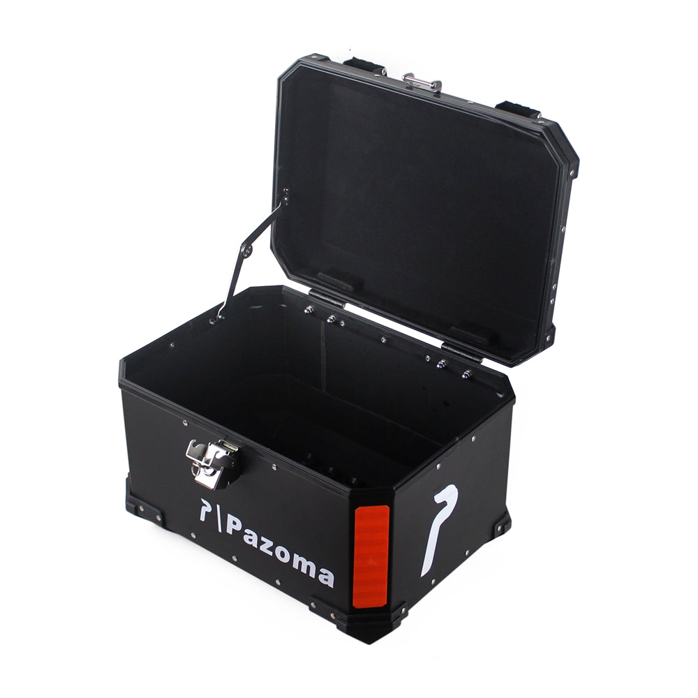 Universal Motorcycle Top Case Aluminum 45L Cargo Storage Tail Box