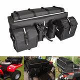 ATV Cargo Bag Rear Rack Gear Bag Made of 600D Waterproof Fabric with Topside Bungee Tie-Down Storage Padded-Bottom Multi-compartment