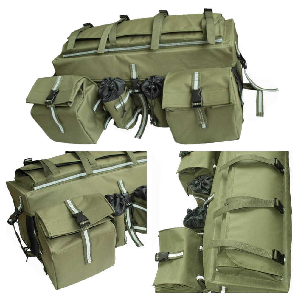 ATV Mountain Bike Rear Shelf Luggage Bag Travel Bag Finishing Storage Bag Large Capacity Accessory Bag Luggage Carrier - pazoma