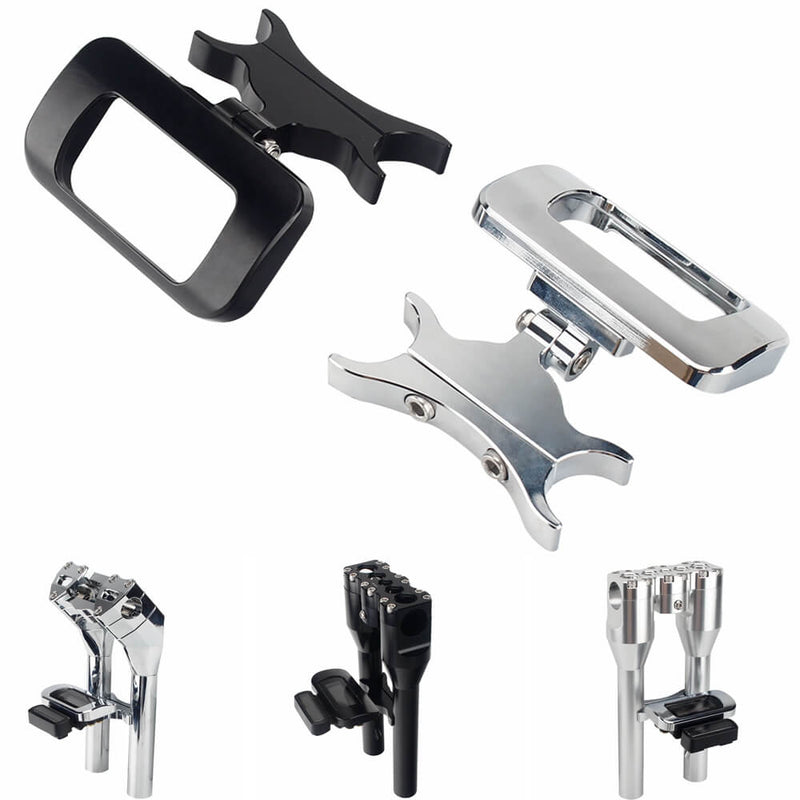 Adjustable T-Bar Moto Digital Gauge Mount Universal Bracket For Harley Softail Street Bob Breakout Standard FXBBS FXBRS FXST FXLRST 2018-2024 - pazoma