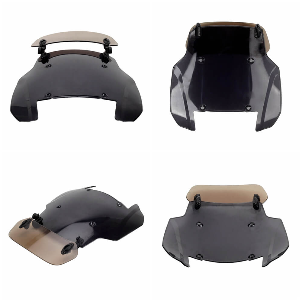 Harley Pan America CVO 1250 Special RA1250S RA1250 SE Adventure 11" Windshield Windscreen W/ Adjustable Extension Spoiler Wind Deflector - pazoma