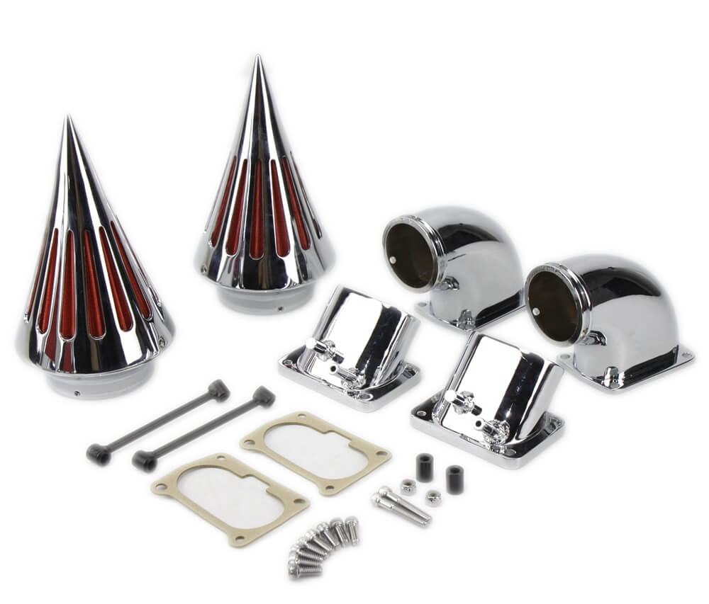 Motorcycle Spike Intake Air Cleaner Intake Filter Kits For Suzuki Boulevard M109 M109R VZR1800 Black Chrome - pazoma