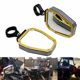 UTV Side Mirror Aluminium Alloy Offroad Rear View Mirrors w/ 1.75" Bar for Polaris RZR 1000 XP Arctic Cat Kawasaki Yamaha Rhino Honda Pioneer - pazoma