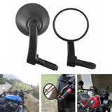 Aluminum Universal Motorcycle Handle Bar End Mirrors Custom Bobber Cafe Racer Buell Clubman For Honda Suzuki Ducati BMW Kawasaki - pazoma