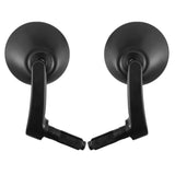 Motorcycle Universal Aluminum Round Rear View Handle Bar End Mirrors for Kawasaki Yamaha Honda Suzuki Chopper Cafe Racer Bobber - pazoma
