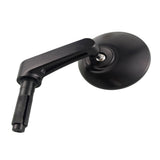 Motorcycle Universal Aluminum Round Rear View Handle Bar End Mirrors for Kawasaki Yamaha Honda Suzuki Chopper Cafe Racer Bobber - pazoma