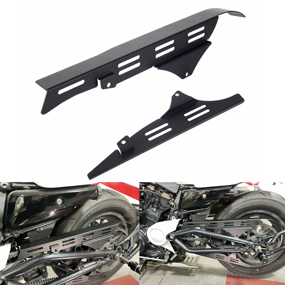 Aluminum Belt Guard Protection Cover For Harley Sportster S 1250 RH1250S 2021-2023 Black - pazoma