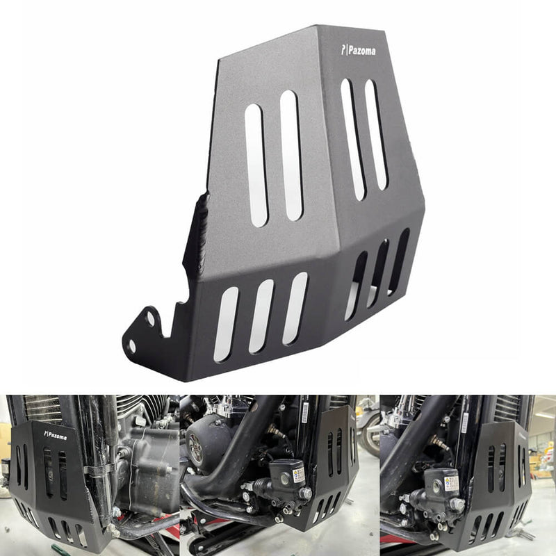 Aluminum Chin Lower Front Spoiler Air Dam Fairing Mudguard Cover For Harley Softail Low Rider S ST Sport Glide Standard Fat Boy Street Bob 18-2025 - pazoma