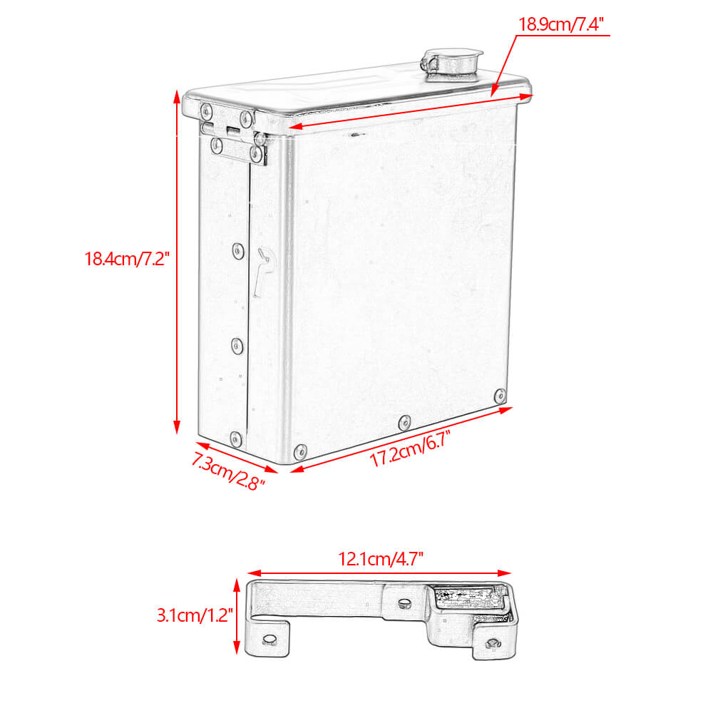 Harley Pan America Special CVO RA1250 RA1250S RA1250SE Aluminum Right Side Bracket Tool Boxes Gloves Storage Box First-aid kit Toolbox Case - pazoma