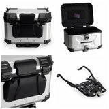 Aluminum Side Top Cases Rear Luggage Tail Box W/Mounting Plate System Bracket for Harley Pan America CVO Special RA1250S RA1250 - pazoma
