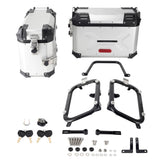 Aluminum Side Top Cases Rear Luggage Tail Box W/Mount Plate System Bracket for Harley Street Bob FXBB FXBBS Standard FXST 18- - pazoma