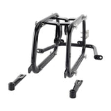 Pan America Style's Aluminum Side Top Cases Rear Luggage Tail Box W/Mount Bracket To Harley Street Bob FXBB Standard FXST 18-24 - pazoma
