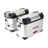 Pan America Style's Aluminum Side Top Cases Rear Luggage Tail Box W/Mount Bracket To Harley Street Bob FXBB Standard FXST 18-24 - pazoma