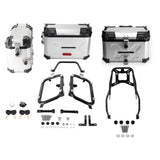 Aluminum Side Top Cases Rear Luggage Tail Box W/Mount Plate System Bracket for Harley Street Bob FXBB FXBBS Standard FXST 18-