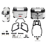 Aluminum Side Top Cases Rear Luggage Tail Box W/Mount Plate System Bracket for Harley Street Bob FXBB FXBBS Standard FXST 18- - pazoma