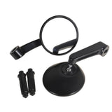 Motorcycle Universal Aluminum Round Rear View Handle Bar End Mirrors for Kawasaki Yamaha Honda Suzuki Chopper Cafe Racer Bobber - pazoma