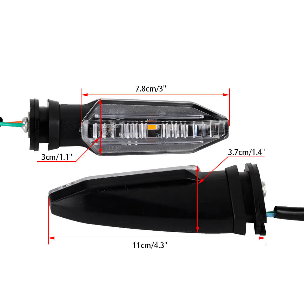 Amber LED Turn Signal Light Indicators Blinker Flashers For HONDA CBR250RR  CBR650R CBR600RR CBR1000RR CB500X CB500F NC750X CB1300 2017-2022 - pazoma