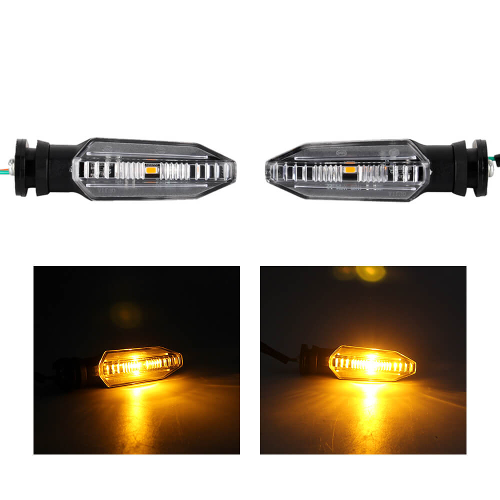 Amber LED Turn Signal Light Indicators Blinker Flashers For HONDA CB125R CB150R CB250R CB300R CB650R CB1000R CB1100RS CRF250L CRF300L CRF450L CRF1000 - pazoma