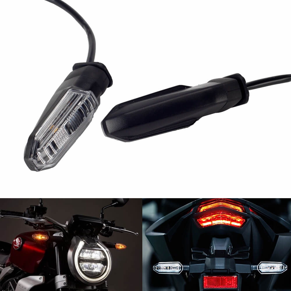 SFONIA 4pcs Indicateurs De Moto 14LED Clignotants Lumières 12V