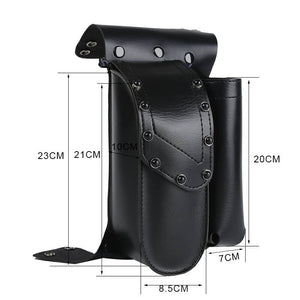 Harley Touring Road King FLTRX Electra Glide Motorcycle Saddle bag Guard Crash Bar Bag with Water Bottle Holder Pu Leather - pazoma