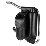 Harley Touring Road King FLTRX Electra Glide Motorcycle Saddle bag Guard Crash Bar Bag with Water Bottle Holder Pu Leather