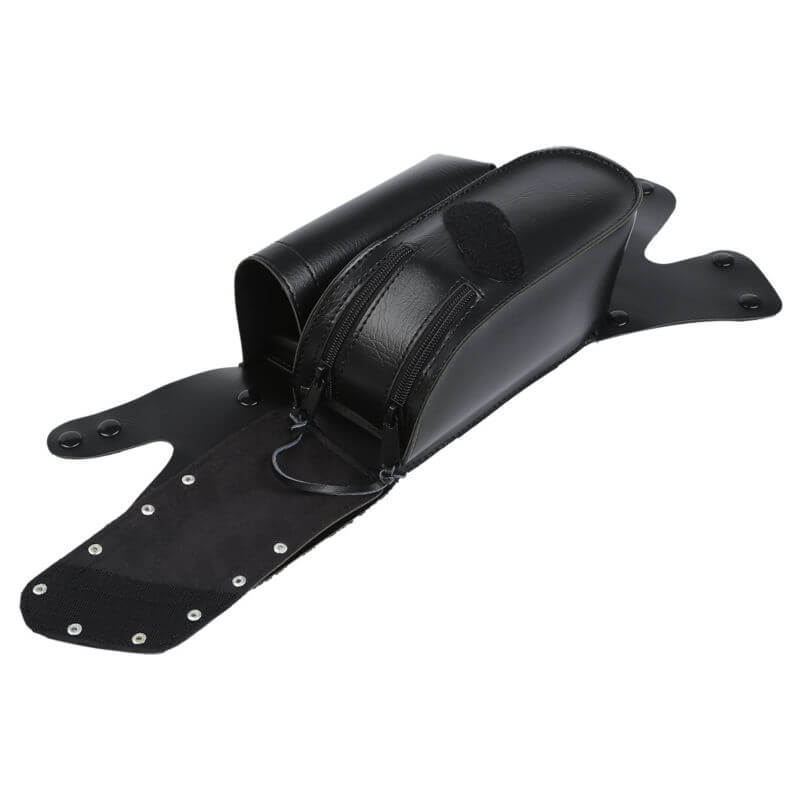 Harley Touring Road King FLTRX Electra Glide Motorcycle Saddle bag Guard Crash Bar Bag with Water Bottle Holder Pu Leather - pazoma